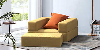 Кресло в интерьере гостиной-10, Кресло-трансформер Кубис